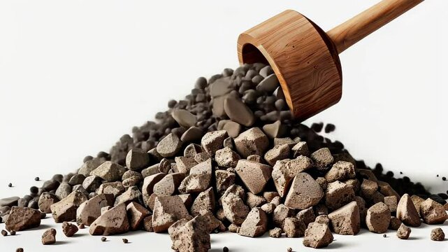 This 3D rendering showcases a pile of plaster mixes, perfect for construction and repair projects.