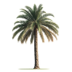 Obraz premium palm tree isolated on white, palm tree vector, palm tree illustration