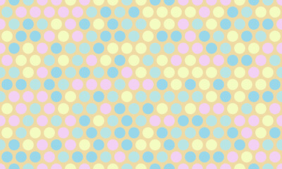 Round spotted pattern with geometric repetition. Ideal for fabric prints, poster backgrounds, and abstract wallpaper designs with trendy circles.