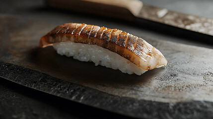 Naklejka premium nigiri sushi, food photography