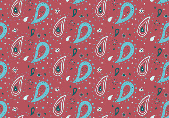 Curly paisley, fantasy dot. Shirt paper a persian feminine. Chic exotic with paint 2025.
