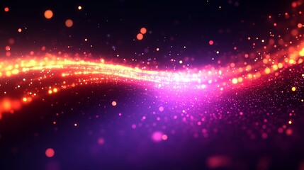 Obraz premium Abstract Red And Purple Glittering Wave Background