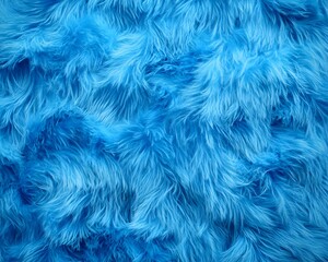 A soft, fluffy blue texture resembling fur or fabric.
