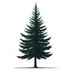 Fototapeta premium tree isolated on white, tree illustration, tree vector