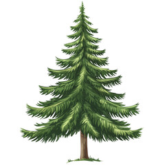 Obraz premium tree isolated on white background, tree vector, tree illustration