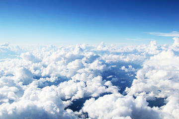 Fototapeta premium Beautiful Cloudy Sky with Clouds from Airpane