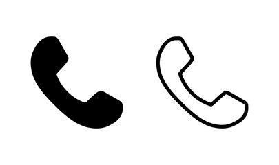 Call icon logo design. telephone sign and symbol. phone icon. contact us