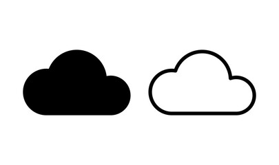 Cloud icon logo design. cloud sign and symbol