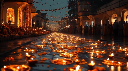 Diwali festival celebration india evening rituals cultural atmosphere