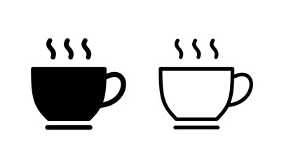 coffee cup icon logo design. cup a coffee sign and symbol