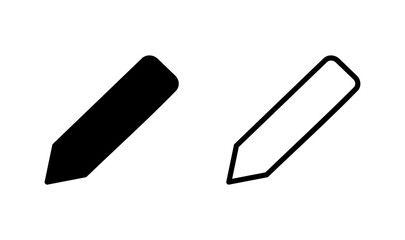 Pencil icon logo design. pen sign and symbol. edit icon vector