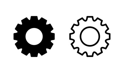 Setting icon logo design. Cog sign and symbol. Gear Sign