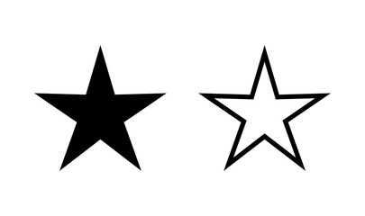 Star icon logo design. rating sign and symbol. favourite star icon