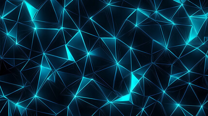 Bright turquoise wireframe structures create an ethereal digital landscape, perfect for futuristic and tech-themed projects.