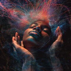 Energy and Mindfullness Healing Hands working human