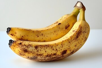 Ripe Bananas: Spotted, Yellow Fruit Close Up