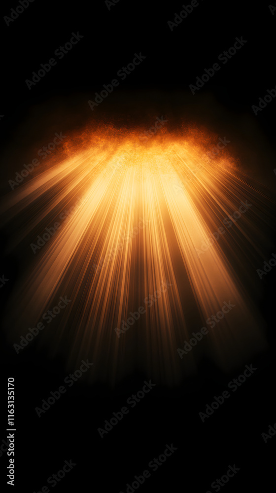 Canvas Prints sun rays light isolated on black background for overlay design