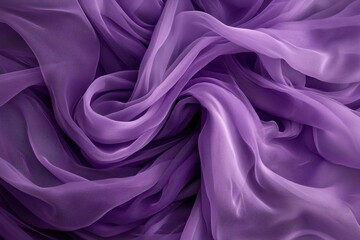 Obraz premium Draped Purple Chiffon Fabric Texture