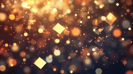 bokeh gold lights background