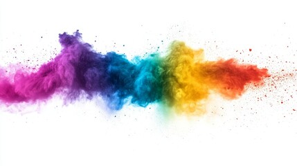 Fototapeta premium Colorful Powder Explosion. powder explosion