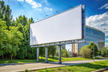 Obraz premium blank billboard on the road generative ai