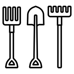 농사 농기구 아이콘