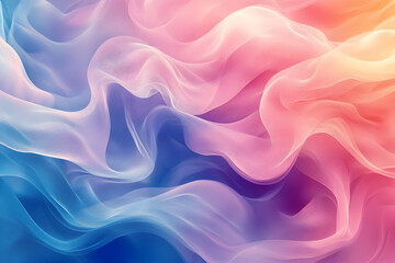 Obraz premium Abstract Pastel Wave Background Illustration