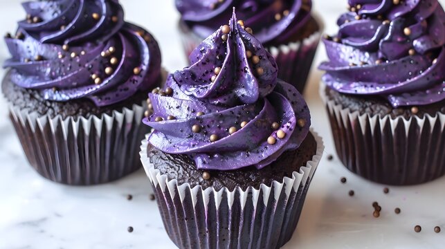 Galaxy cupcakes