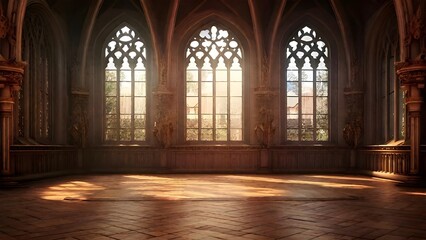 Fototapeta premium interior of the church of st john the baptist