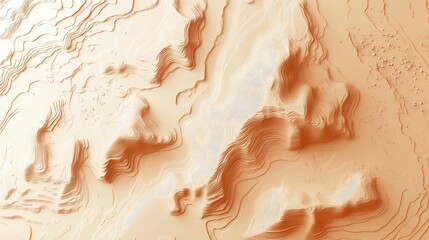 Fototapeta premium Abstract topographical representation with layered textures and soft colors.