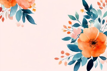 A romantic engagement party invitation featuring watercolor roses and a cursive font on a blush pink background