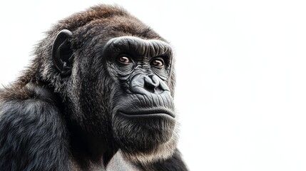 Obraz premium ape. ape on white background. animal