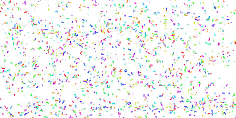 Falling confetti on a transparent background,