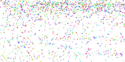 Falling confetti on a transparent background,
