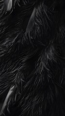 Fototapeta premium Black Feather Texture
