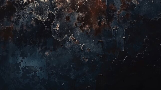 Rusty Texture of Old Grunge Metal Iron on Oxidized Metal Background