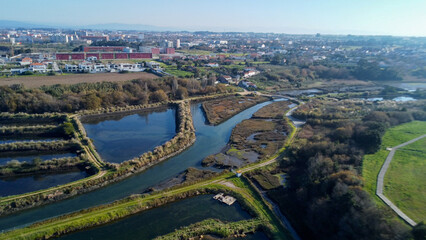 Aveiro Ria Portugal, barcos cidade