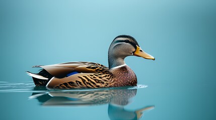Obraz premium Serene Mallard Duck on Calm Water
