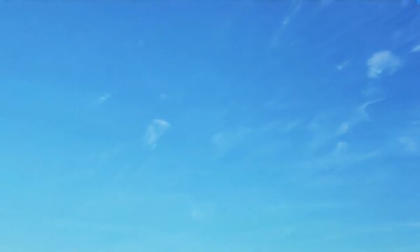 Clear blue sky background. The sky without clouds. Abstract blue background