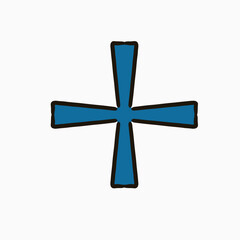 Fototapeta premium plus second shape design star vector modern