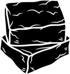 chocolate illustration dessert silhouette food logo cake icon delicious outline brown sweet brownie bakery cocoa pastry sugar tasty homemade shape and vector graphic background