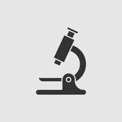 Vector Simple Isolated Microscope Icon