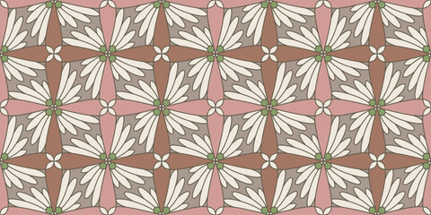 Abstrakcyjny geometryczny wzór. Bezszwowe wektorowe tło. Kolorowa tekstura. © Monika