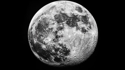 Obraz premium Detailed Lunar Surface Cratered Terrain Displayed