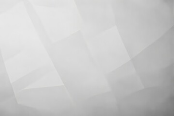 Obraz premium Abstract geometric white pattern with layered shapes, subtle light gradients, smooth texture, on a neutral background. Concept of simplicity. Ai generative