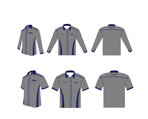 illustration of a set of clothes mockup