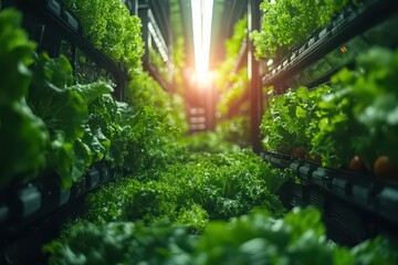 Urban Vertical Garden with Technology and Natural Light