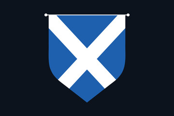 Scotland flag, The flag of Scotland, Flag of Scotland national country symbol illustration Vector, Rectangle Scotland flag illustration, Flat vector illustration
