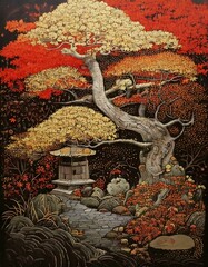 日本画風イラスト