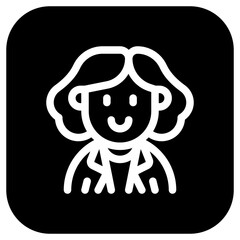 Editable business woman avatar vector icon. User, profile, identity, persona. Part of a big icon set family. Perfect for web and app interfaces, presentations, infographics, etc